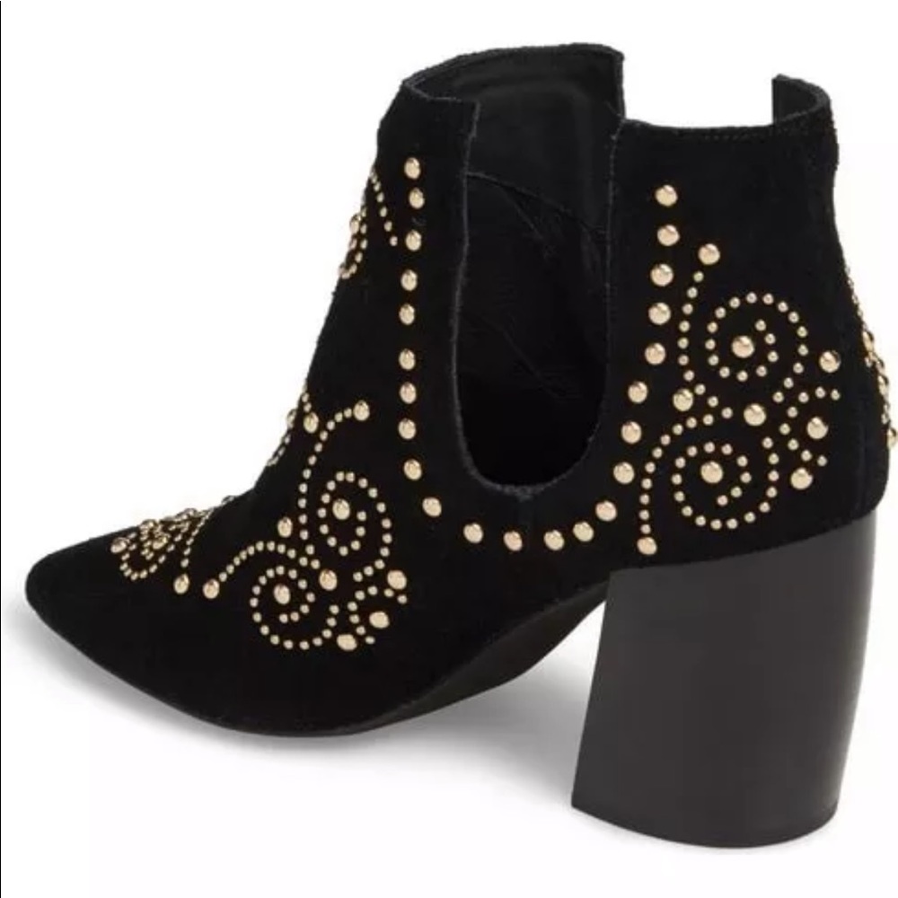 Jeffrey Campbell Ankle Boot ORNELLA Stud Suede NEW - Picture 5 of 8